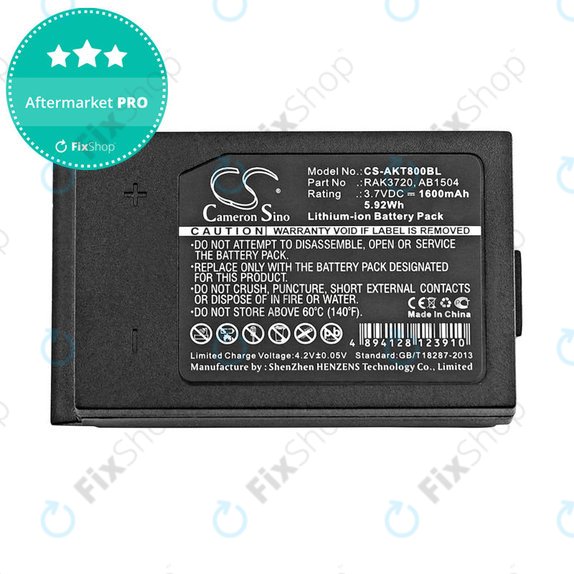 Baterija za Akerstroms Mercury 8B, Jupiter, Era 150J, 1600mAh, Li-Ion, 3.7V, RAK3720, HQ