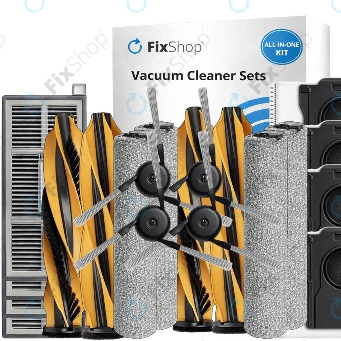 Set rezervnih dijelova za Mova Z60 Ultra Roller (2 para glavnih četki, 4x Filter, 4x Bočna četka, 4x Krpa za brisanje, 4x Vrećica za prašinu)