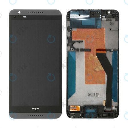 HTC Desire 820 A51 - LCD zaslon + zaslon osjetljiv na dodir + okvir (sivo)