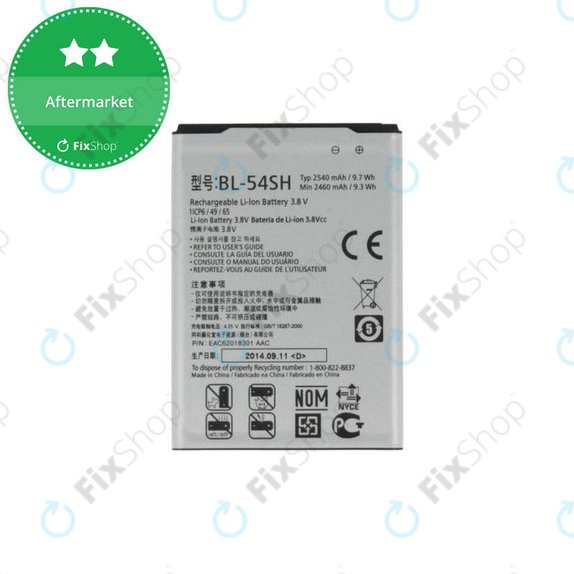 LG G3 S D722, L90 D405, Bello - Baterija BL-54SH 2540mAh - EAC62018301