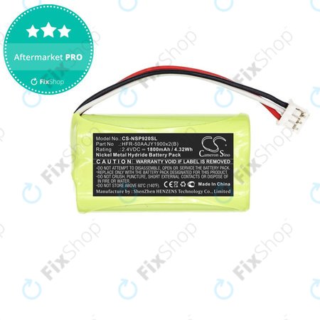 Baterija za Nvidia P2920, Nvidia Shield Game Controller, 1800mAh, Ni-MH, 2.4V, HFR-50AAJY1900x2(B), HQ