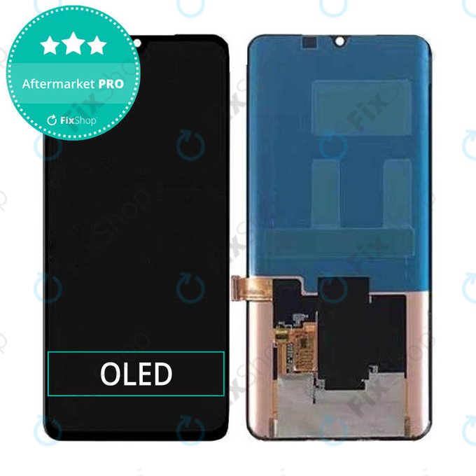 Xiaomi Mi Note 10, Mi Note 10 Pro, Mi Note 10 Lite - LCD zaslon + zaslon osjetljiv na dodir (crni) OLED