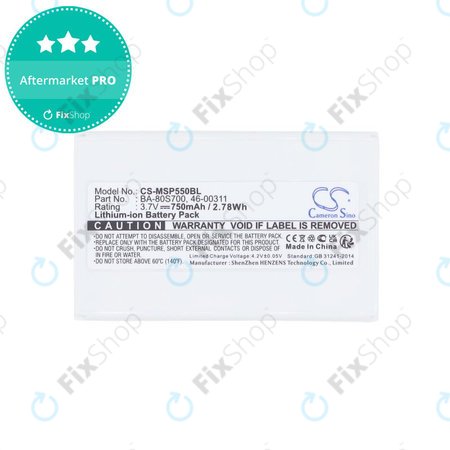 Baterija za Cipherlab 8300-L, Metrologic MK5502, 750mAh, Li-Ion, 3.7V, BA-80S700, HQ