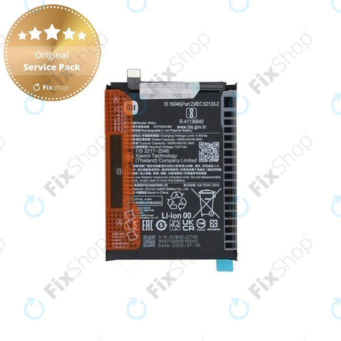 Xiaomi Poco X5 - Baterija BN5J 5000mAh - 46020000F41Y Genuine Service Pack
