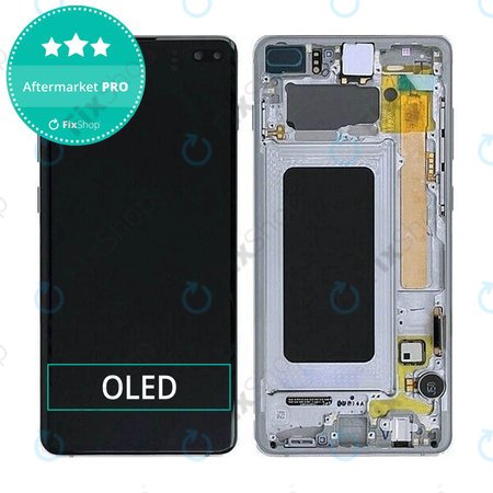 Samsung Galaxy S10 Plus G975F - LCD zaslon + zaslon osjetljiv na dodir + okvir (Prism Black) OLED