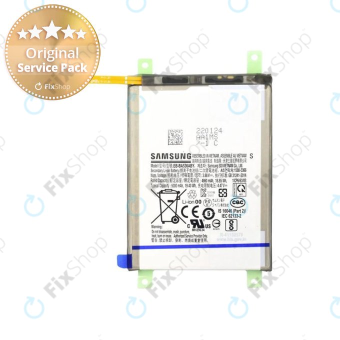 Samsung Galaxy A33 5G A336B - Baterija 5000mAh EB-BA536ABY - GH82-28146A Genuine Service Pack