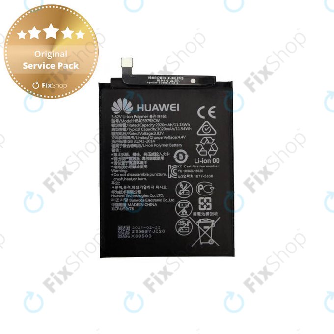 Huawei Nova CAN-L11, Y5 (2017), P9 Lite Mini, Honor 6A (Pro), Y5 (2019), Y6 (2017) MYA-L03, Y6 (2019) - Baterija HB405979ECW 2920mAh - 24022116, 24022610, 24022965, 2402 2837