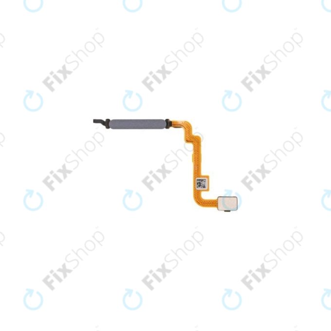 Xiaomi Poco M5s - Senzor otiska prsta + Flex kabel (sivi) - 49010000465F Genuine Service Pack