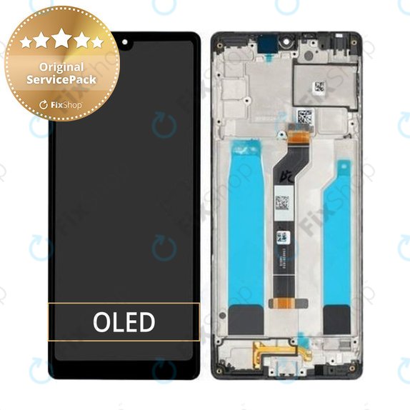 Sony Xperia L4 - LCD zaslon + zaslon osjetljiv na dodir + okvir (crni) - A5019463A Originalni servisni paket