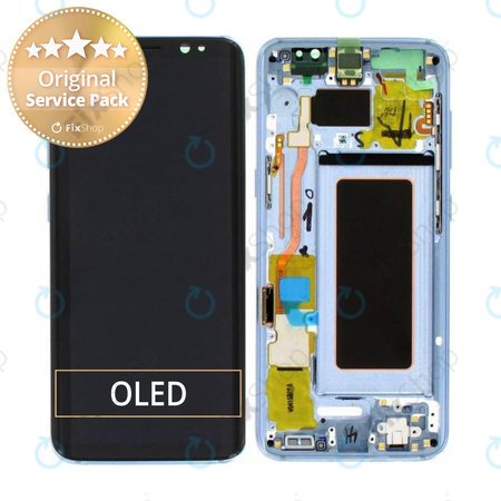 Samsung Galaxy S8 G950F - LCD zaslon + zaslon osjetljiv na dodir + okvir (Coral Blue) - GH97-20457D, GH97-20473D, GH97-20458D, GH97-20629D Originalni servisni paket