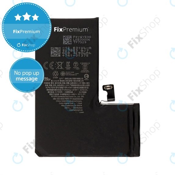 Baterija za iPhone 15 Pro, 3274mAh, DIAGNOSTIC
