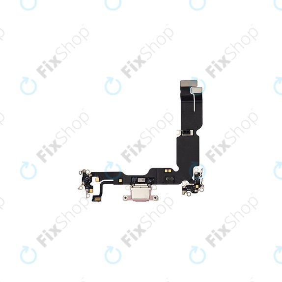 Apple iPhone 15 Plus - Konektor za punjenje + Flex kabel (Pink)