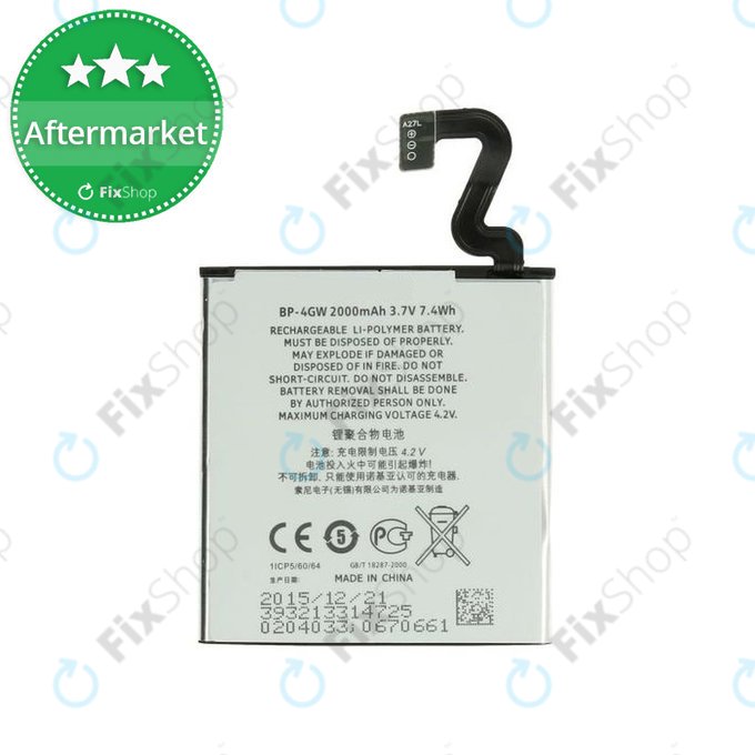 Nokia Lumia 920 - Baterija BP-4GW 2000mAh - 0670661