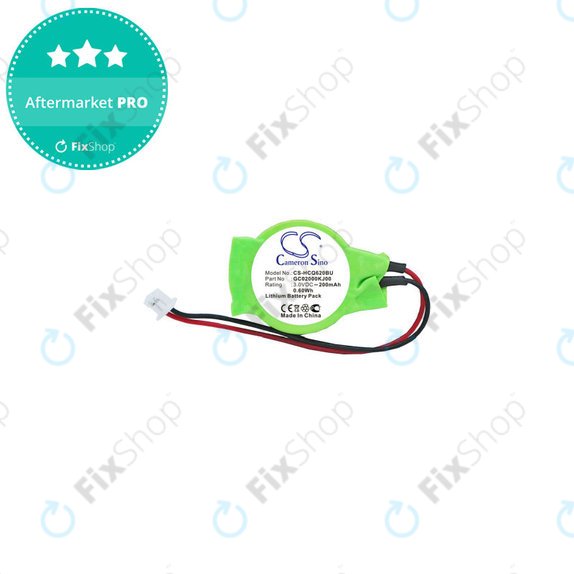 Baterija za CMOS for Advent, Asus, HP, MSI, 200mAh, Lithium, 3V, GC02000KJ00, HQ
