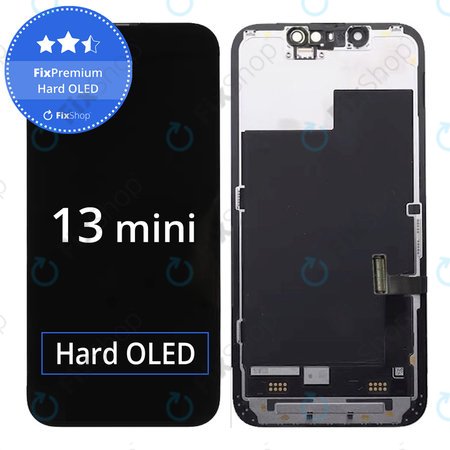 Apple iPhone 13 Mini - LCD zaslon + zaslon osjetljiv na dodir + okvir Hard OLED FixPremium