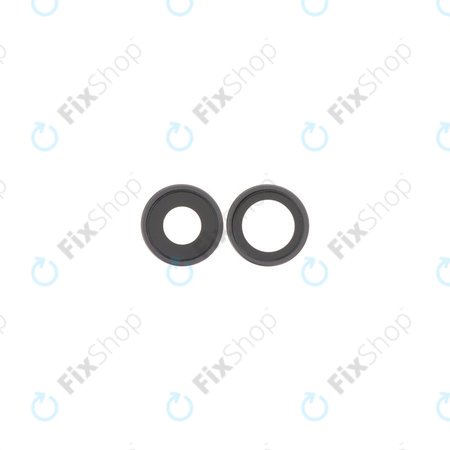 Apple iPhone 17 - Staklo zadnje kamere s okvirom (Black) - 2 kom