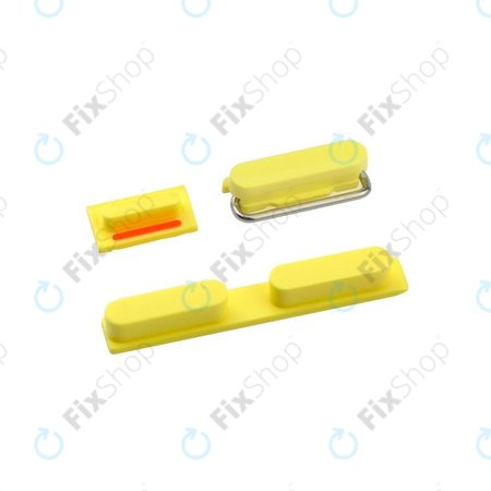 Apple iPhone 5C - Set bočnih gumba - Uključivanje + glasnoća + isključivanje zvuka (žuto)