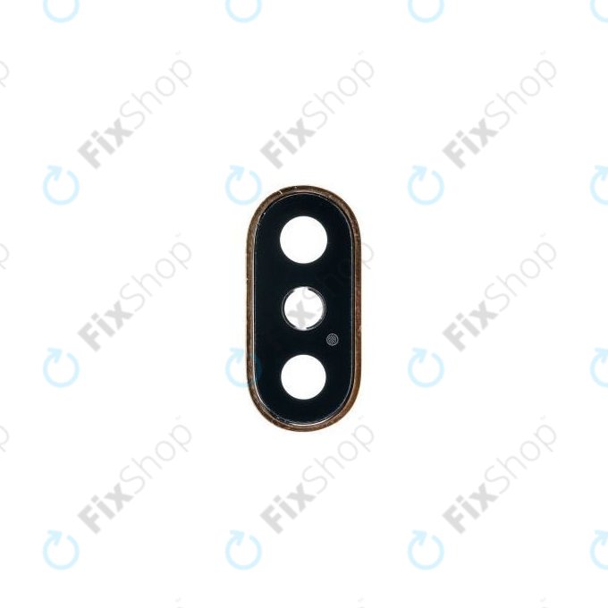 Apple iPhone XS - Leća kamere + okvir (zlato)