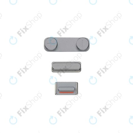Apple iPhone 5S - Set bočnih gumba - Uključivanje + glasnoća + isključivanje zvuka (Space Gray)