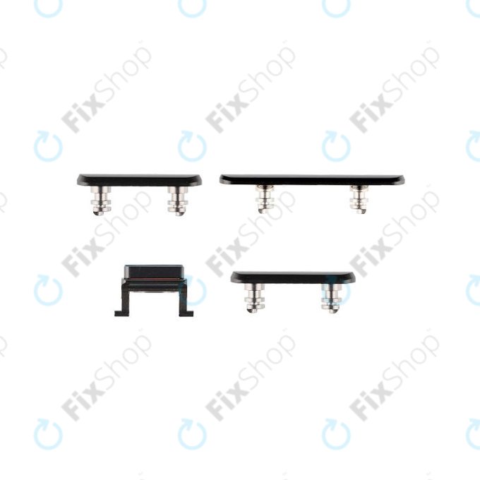 Apple iPhone X - Set bočnih gumba - Uključivanje/isključivanje + glasnoća + isključivanje zvuka (Space Gray)