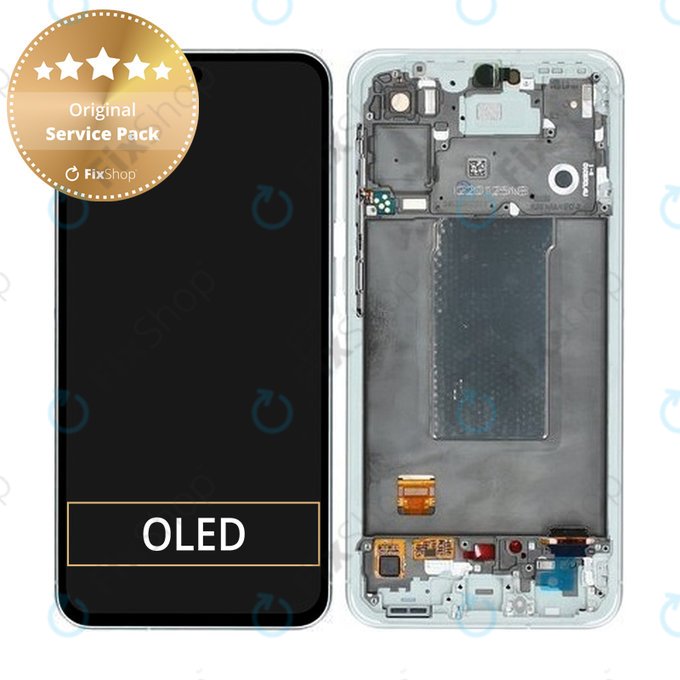 Samsung Galaxy A56 A566E - LCD zaslon + zaslon osjetljiv na dodir + okvir (Awesome Lightgray) - GH82-36829B Genuine Service Pack