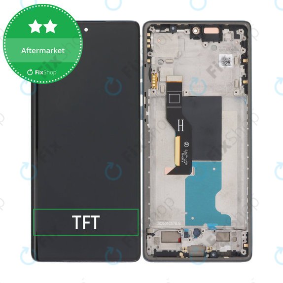 Motorola Edge 50 Fusion - LCD zaslon + zaslon osjetljiv na dodir + okvir (Forest Blue) TFT