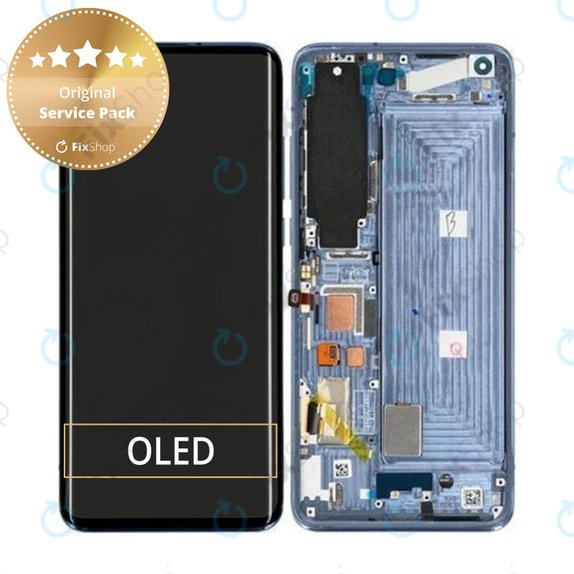 Xiaomi Mi 10 - LCD zaslon + zaslon osjetljiv na dodir + okvir (Twilight Grey) - 56000500J200 Genuine Service Pack