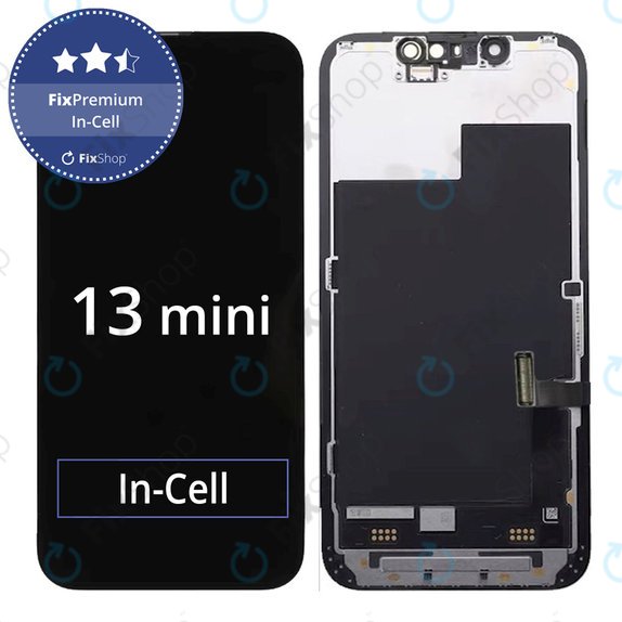 Zaslon In-Cell FHD za iPhone 13 Mini, Dodirni ekran s okvirom, FixPremium