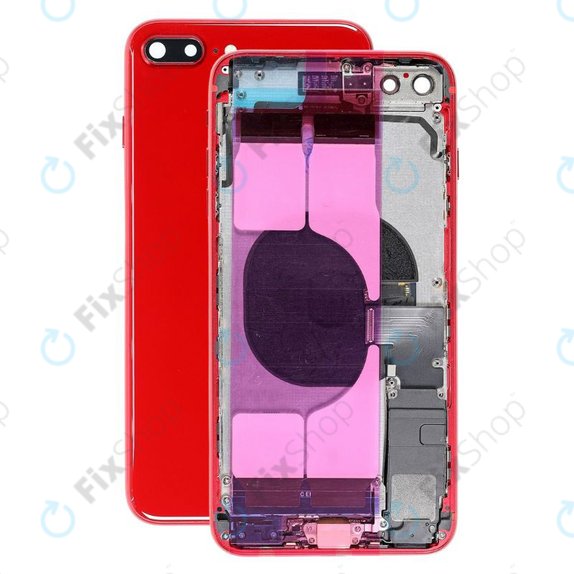Apple iPhone 8 Plus - Stražnje Maska s malim dijelovima (crveno)
