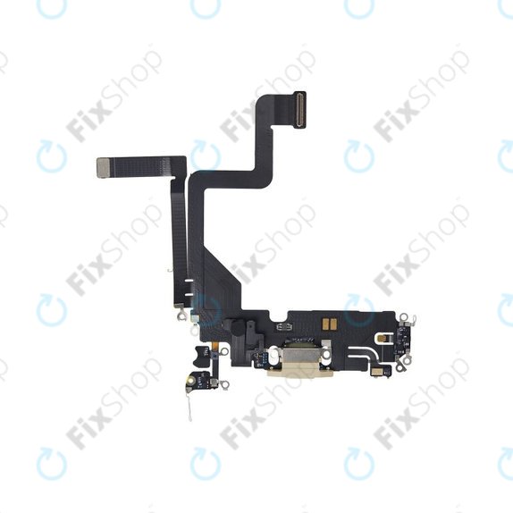Apple iPhone 14 Pro - Konektor za punjenje + savitljivi kabel (zlato)