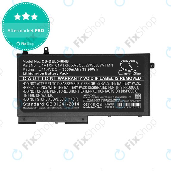 Baterija za Dell Latitude 5400, Inspiron 7591 2-in-1, 3500mAh, Li-Ion, 11.4V, XV8CJ, HQ