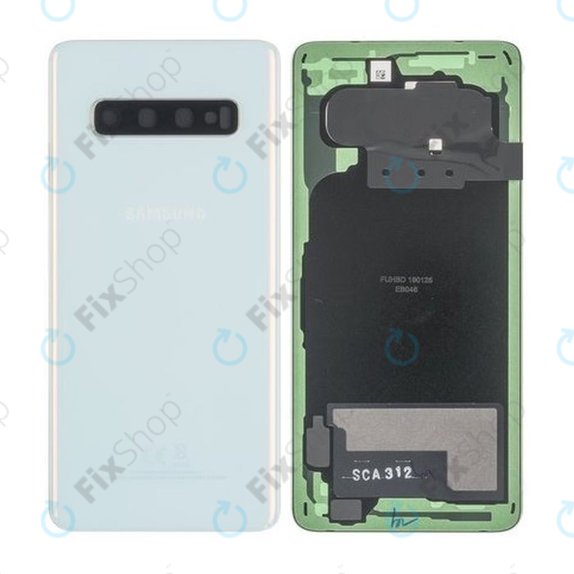 Samsung Galaxy S10 G973F - Poklopac baterije (bijeli) - GH82-18378F Originalni servisni paket