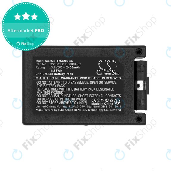 Baterija za Tele Radio TG-TXMNL, 2400mAh, Li-Ion, 3.7V, D00004-02, HQ
