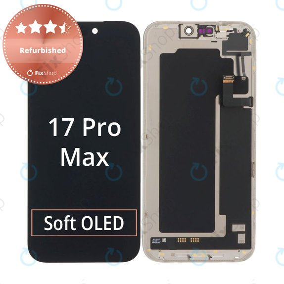 Zaslon za iPhone 17 Pro Max, Dodirni ekran s okvirom, Refurbished