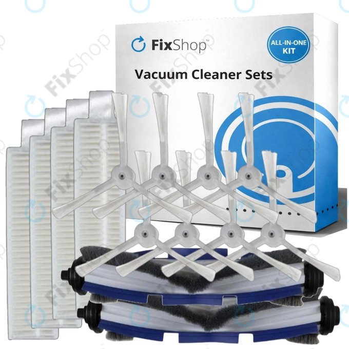 Set rezervnih dijelova za Rowenta Explorer s60 (2x Glavna četka, 4x Filter, 8x Bočna četka)