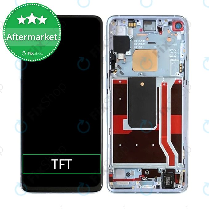 OnePlus 8T - LCD zaslon + zaslon osjetljiv na dodir + okvir (crni) TFT