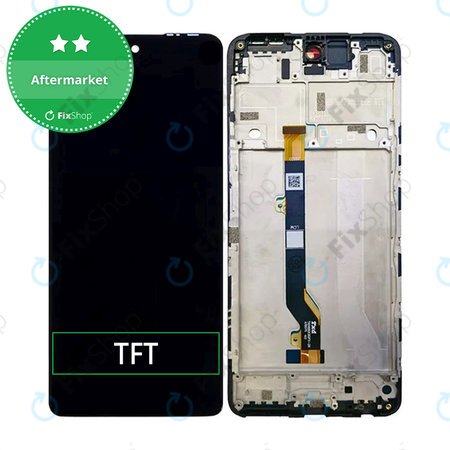 Infinix Hot 30 X6831 - LCD zaslon + zaslon osjetljiv na dodir + okvir (Racing Black) TFT