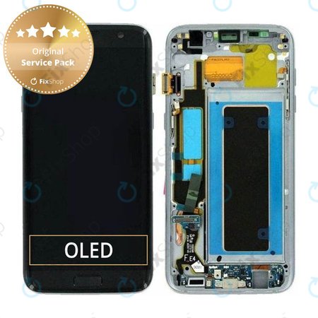 Samsung Galaxy S7 Edge G935F - LCD zaslon + zaslon osjetljiv na dodir + okvir (crni) - GH97-18533A, GH97-18594A, GH97-18767A Originalni servisni paket