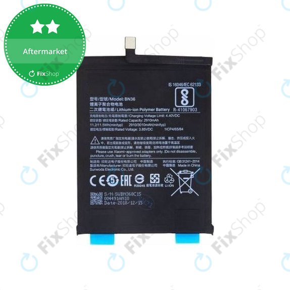 Xiaomi Mi A2 (Mi 6X) - Baterija BN36 3010mAh