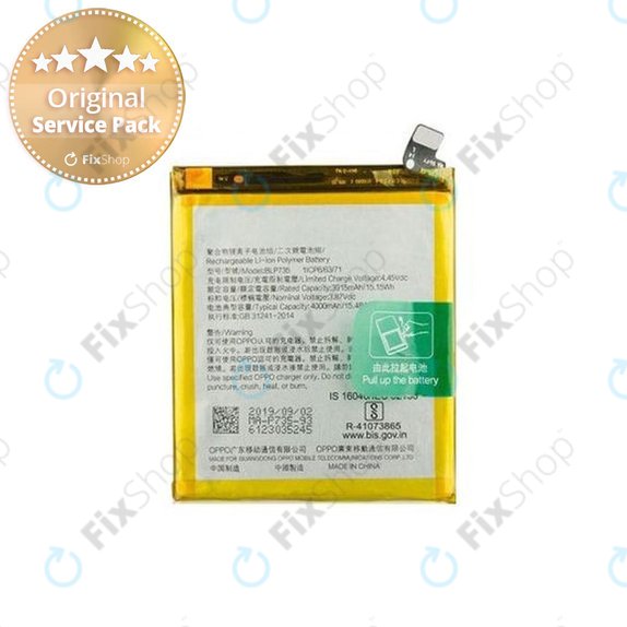 Oppo Reno 2 Z - Baterija BLP737 4000mAh - O-4902840 Originalni servisni paket