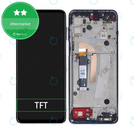 Motorola Moto G100 XT2125 - LCD zaslon + zaslon osjetljiv na dodir + okvir (Iridescent Ocean) TFT