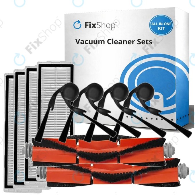 Set rezervnih dijelova za Xiaomi Robot Vacuum 5, 5 Pro (2x Glavna četka, 4x Filter, 4x Bočna četka)