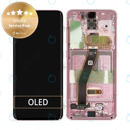 Samsung Galaxy S20 G980F - LCD zaslon + zaslon osjetljiv na dodir + okvir (Cloud Pink) - GH82-22123C, GH82-22131C, GH82-31432C, GH82-31433C Genuine Service Pack