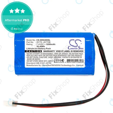 Baterija za Sony Srs-Xb40, Srs-Xb41, 5200mAh, Li-Ion, 7.4V, ID770, HQ