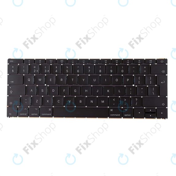 Apple MacBook 12" Retina A1534 (početak 2016.) - Tipkovnica UK