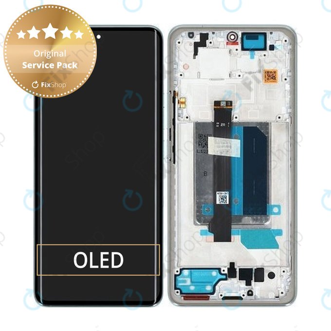 Xiaomi Redmi Note 14 Pro+ 5G 24094RAD4G - LCD zaslon + zaslon osjetljiv na dodir + okvir (Frost Blue) - 5600170O16U00 Genuine Service Pack