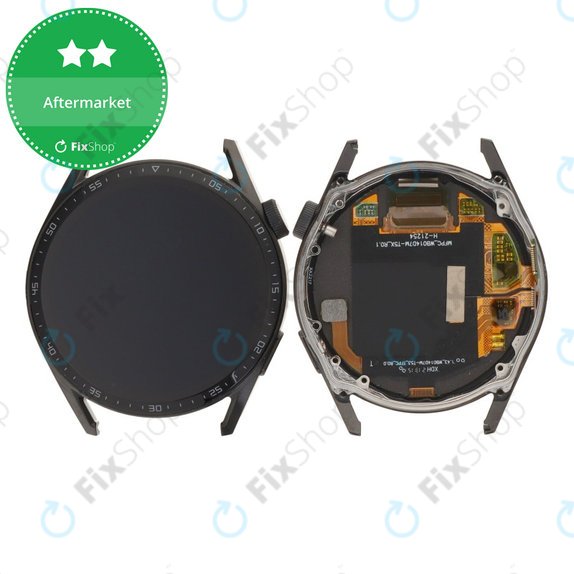 Huawei Watch GT 3 46mm JPT-B19 - LCD zaslon + zaslon osjetljiv na dodir + okvir (crni)