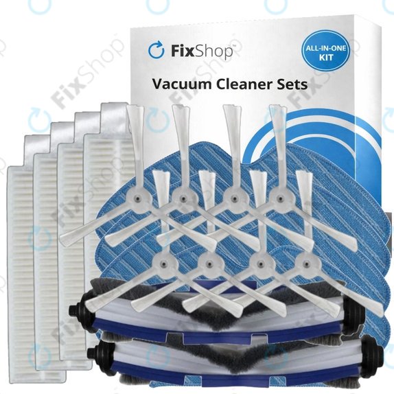Set rezervnih dijelova za Rowenta Explorer s60 (2x Glavna četka, 4x Filter, 8x Bočna četka, 4x Krpa za brisanje)