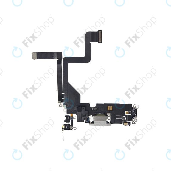 Apple iPhone 14 Pro - Konektor za punjenje + savitljivi kabel (srebrni)