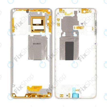 Samsung Galaxy M52 5G M526B - Srednji okvir (bijeli) - GH98-46916C originalni servisni paket